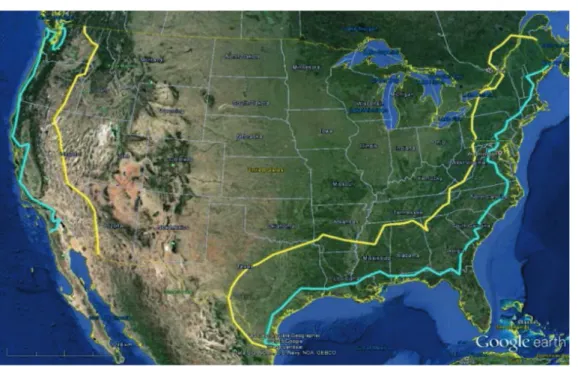 Figure 2.2: NTIA’s exclusion zones