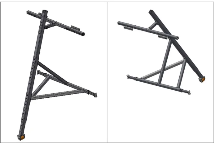 Figure 3: overall views of an outrigger stabiliser for a forklift truck. 