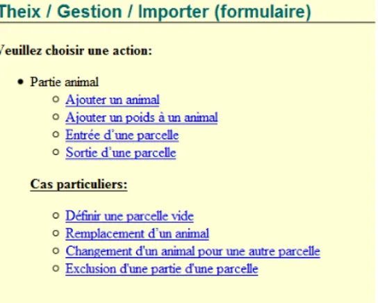 Illustration   11    : Choix des différents formulaires possibles