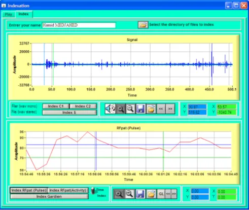 Figure 2.13: EMUTEM graphical interface for indexing process.