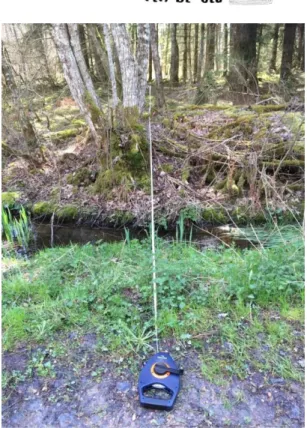 Figure  4  :  Exemple  de  transect  forestier  pour  la  réalisation  de  relevés  de  physionomie  de  la  végétation dans les tourbières du PNR du Morvan  Crédit : S