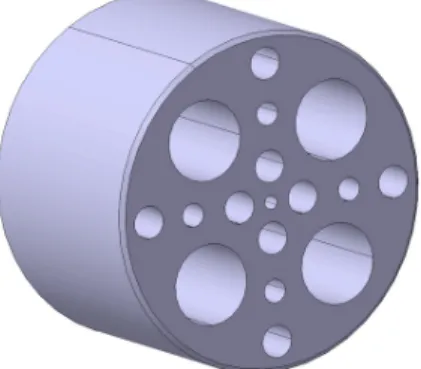Figure 4: Reference part built to evaluate the energy dissipated only in the bolted joint