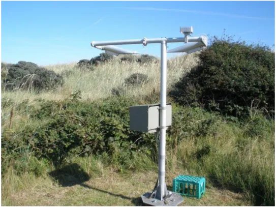 Figure 3.2. A forward scattering visibility meter (WMO station 06041). 