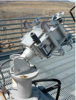 Figure 3-4. Pyrheliometers mounted on an automatic solar tracker. Photo from NREL 