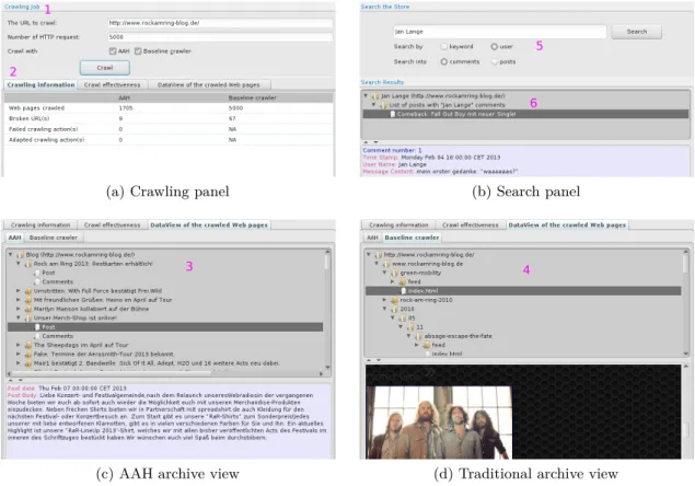 Figure 3.4.: Graphical user interface of the AAH