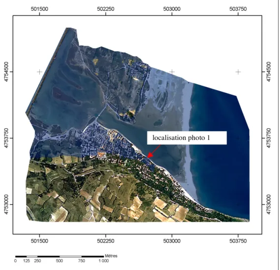 Figure 4. Niveau d'eau à 1.90m NGF montrant la submersion 