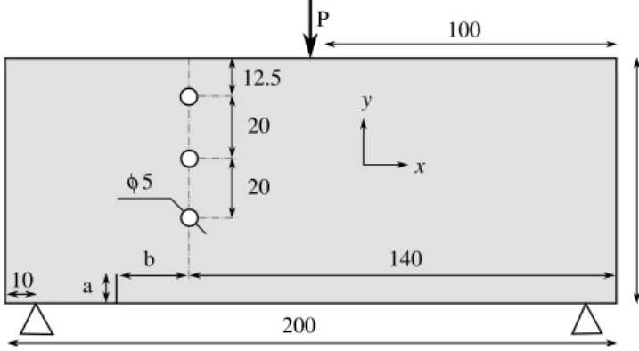 Fig. 10 Comparison of the simulated crack path with the experimental observations: case 1 (left) and case 2 (right)