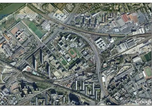 Figure 5 - Vue aérienne du campus de Nanterre 