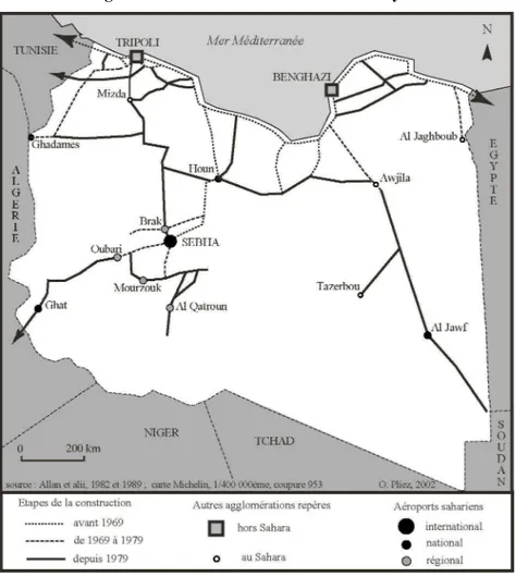 Figure 4 : Le désenclavement du Sahara libyen 