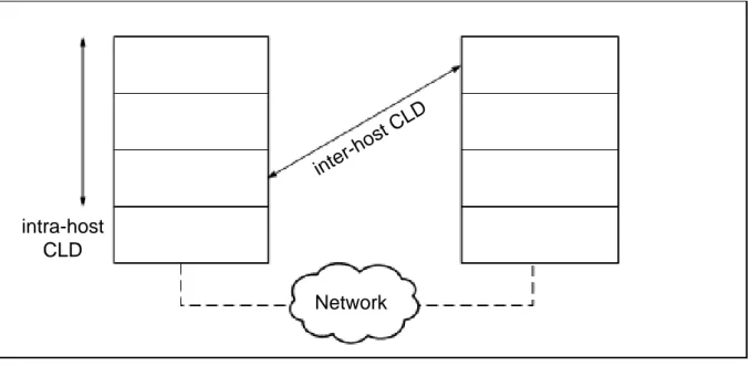 Figure 2.7 summarizes the two aforementioned architectures for CLD implementation, and Figure 2.6 illustrates the concepts of intra-host and inter-host CLD.