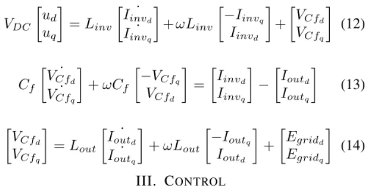 Fig. 3: Electrical circuit of a buck/boost converter with a voltage source and a DC link part.