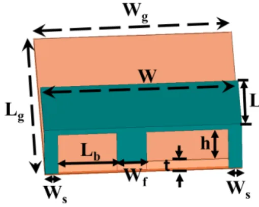 Fig. 1 shows the configuration of a single dual-shorting PIFA element, thus becoming a PIEA