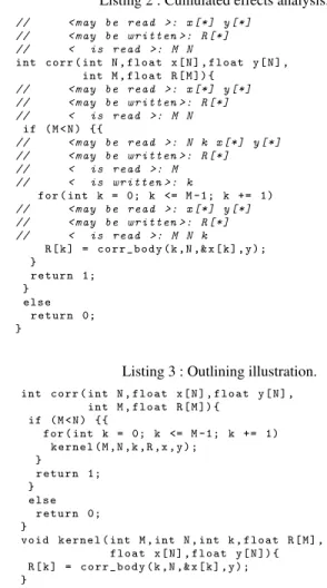 Figure 2: Cumulated effects and their usage in outlining.