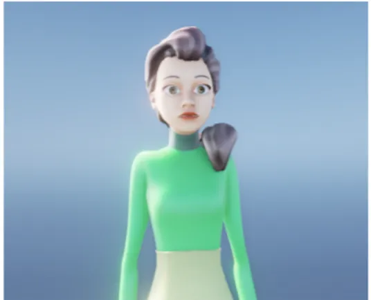 Fig. 1. The Louise virtual character