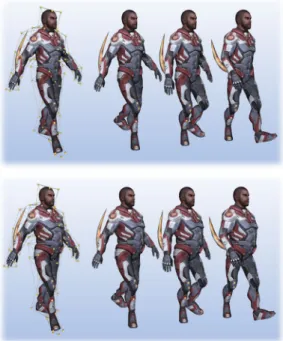 Figure 11: Our framework allows animating and deforming char- char-acters simultaneously