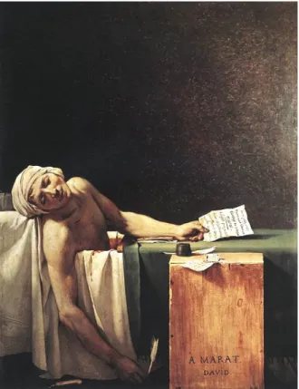 Figure 9.  Jacques-Louis David, La mort de Marat, 1793 