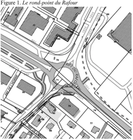 Figure 1. Le rond-point du Rafour 