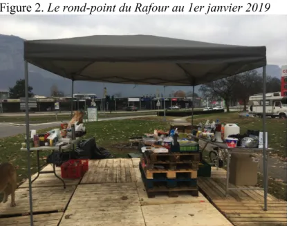 Figure 2. Le rond-point du Rafour au 1er janvier 2019 