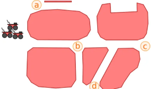 Fig. 1 Exploration area with 4 points of interest.