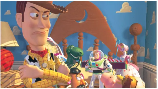 Figure 2.3: A scene from &#34;Toy Story&#34; (1995, c The Walt Disney Company). Image from &#34;Toy Story&#34; official website (http://toystory.disney.com/).