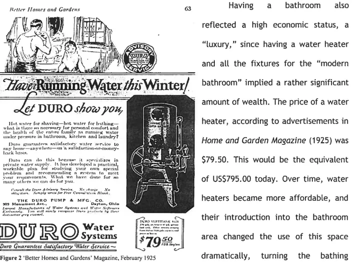 Figure 2 ‘Better Homes and Gardens’ Magazine, February 1925 dramaticatty, turning the bathing experience into a more efficient and pteasant one.