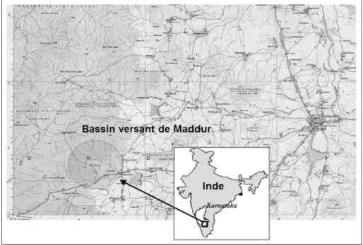 Figure 1 - Localisation du bassin-versant de Maddur