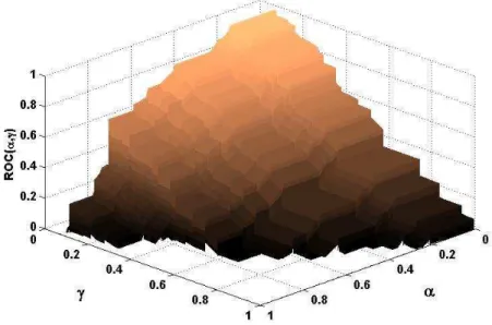 Figure 2.3: LDA ROC surface