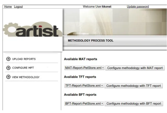 Fig. 5.3. MPT Hybrid Tool: CONFIGURE MPT
