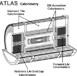 Figure 2.3 Schéma représentant la partie calorimètre du détecteur ATLAS. Tirée de [15]