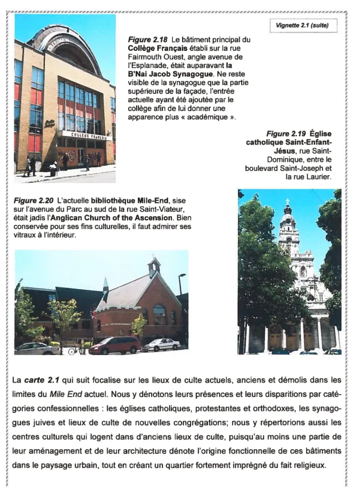 Figure 2.18 Le bâtiment principal du Collège Français établi sur la rue Fairmouth Ouest, angle avenue de l’Esplanade, était auparavant la B’Nai Jacob Synagogue