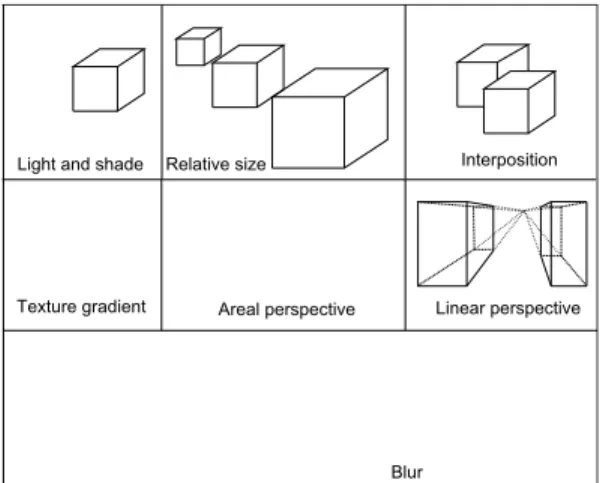 Figure 2: The retinal disparity used for stereopsis