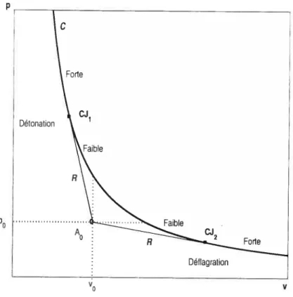 FIG. 1.2. Courbe de Crussarci C et droites de Rayleigh 7?