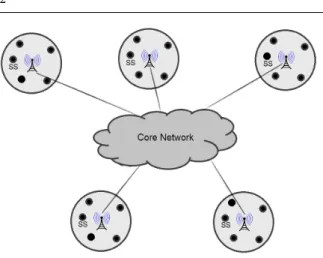 Fig. 1 A PMP WiMAX Network