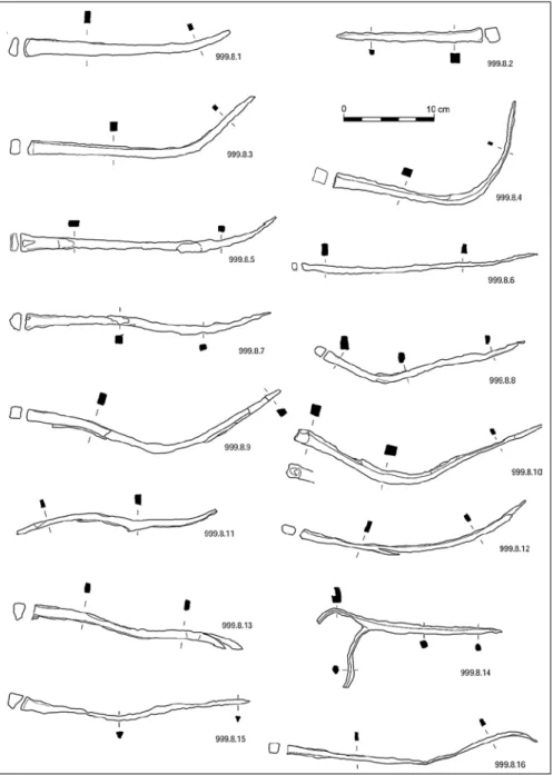 Figure 7 : fiches en fer du musée Dobrée (D Ao  J.-P. Bouvet et A. Levillayer)