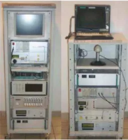 Fig. 1. MIMO channel sounder: receiver and transmitter. 