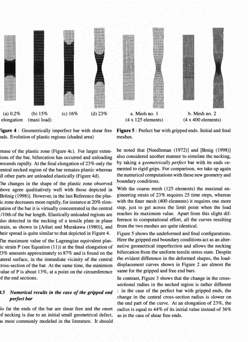 Figure 5 shows the undeformed and final configurations. 