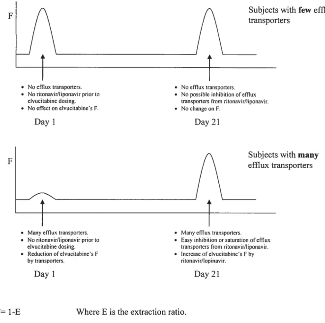 Figure 4: Representation ofthe Change in Bioavailability based on Subject’s Transporters Activity- Multiple-Dose Study in 111V-1 Subjects