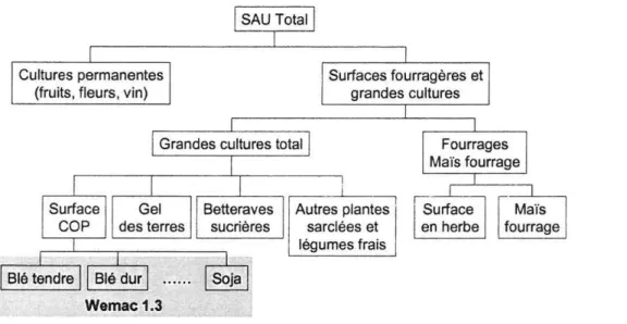 Figure  1.  Schéma d'allocation de la terre pour la France 