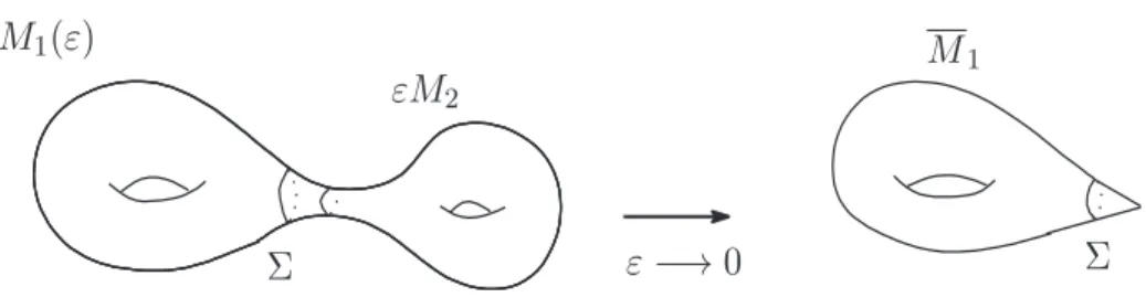 Figure 1. Partial collapsing of M ε