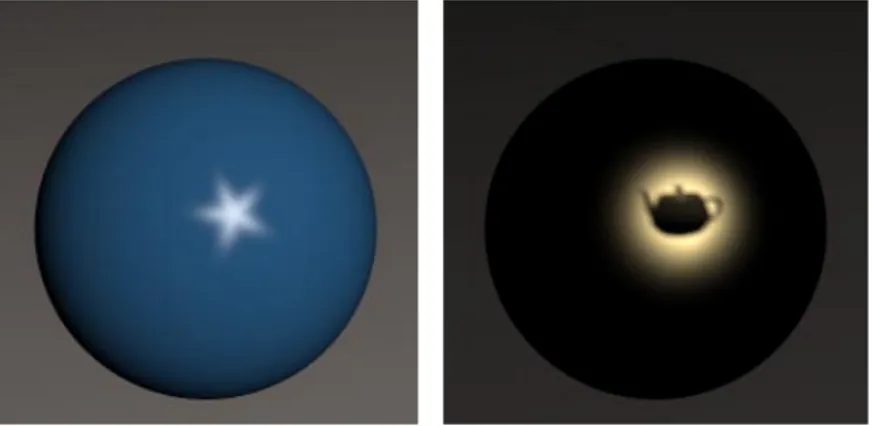 Figure 1.12 – Utilisation d’une texture pour définir la distribution des micro-facettes du modèle d’Ashikhmin et al