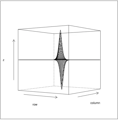 Figure 3.1: Impulse Response of the deriche edge detector estimated by our tool (horizontal gradient).