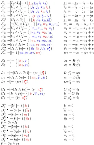 Figure 10. Left: introducing dummy variables in mode 0 < i 1 ∧ 0 < i 2 ; notation [] (.| .) stands for [0 < i 1 ∧ 0 < i 2 ] (.| .).