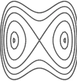 Figure 1. Double well phase portrait