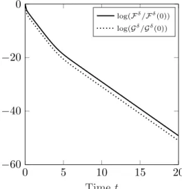 Figure 2. Random function as the initial datum in the homogeneous case