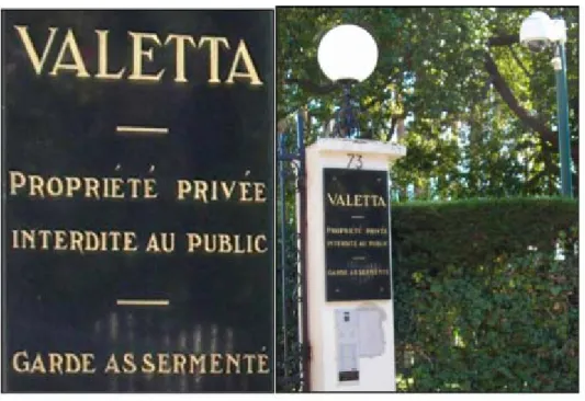 Figure 8 : La résidence Valetta à Cannes sur la Côte d’Azur : garde assermenté et vidéosurveillance