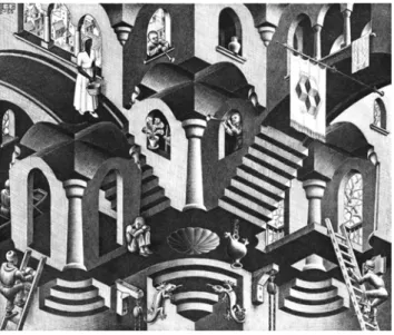 Figure 2.2 – M. C. Escher (Leeuwarden 1898 – Laren 1972), “Convex and Con- Con-cave” 