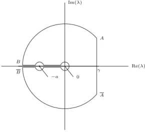 Figure 1.4 – The contour Γ.