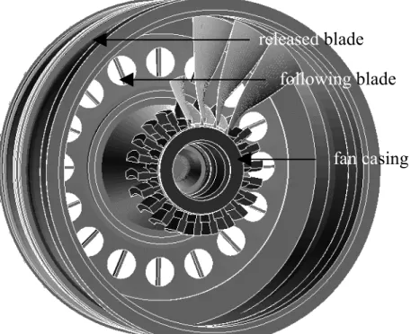 Figure 1. FE model geometry of the test engine
