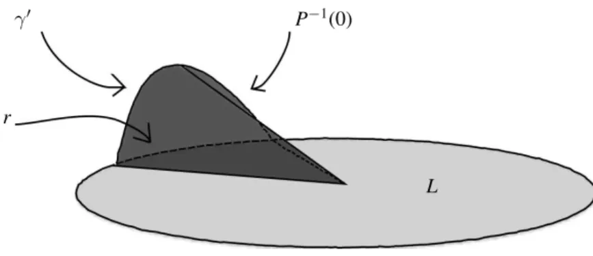 Figure 3: Cone over a Reeb chord.