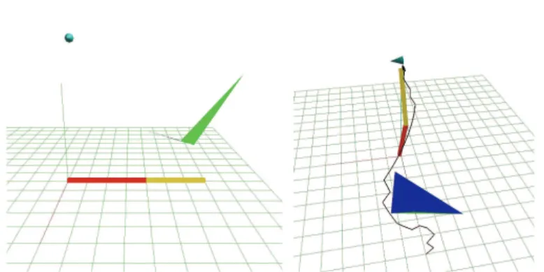 Fig. 15 Trajectory planning test using a Staubli robot (with link length equals 40,30)